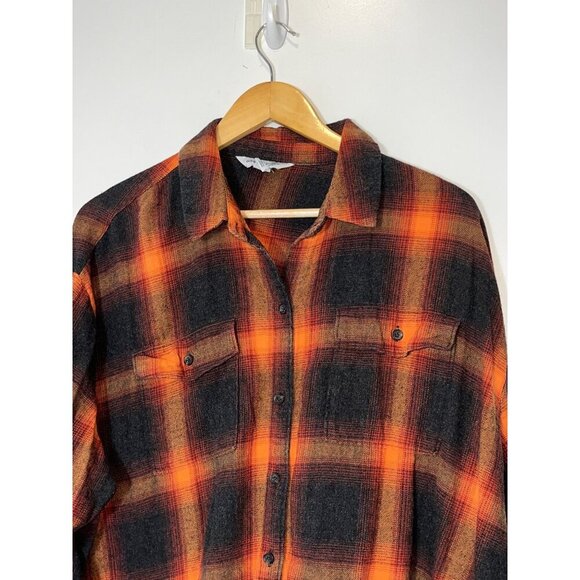 Old Navy Tayllor Swift Swiftie The Boyfriend Shirt XXL Plaid Button-Up Flannel - Picture 3 of 8